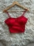 CORSET ROJO CON VOLADO TALLE UNICO