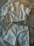 CONJUNTO SASTRERO TALLE UNICO COLOR AZUL - CRUDO Y NEGRO. APROX HASTA UN TALLE 40 - comprar online