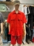 CONJUNTO HOMBRE PIQUE IMPORTADO - CONJUNTO EN ROJO Y BLLANCO - TALLE L O XL