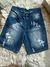 BERMUDA DE JEAN AZUL CON DETALLES - BERMUDA DE JEAN GRIS CARGO - TALLE 36 Y 40 - comprar online
