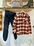 CAMISA LANILLLA LEÑADORA ROJA - TALLE 16 - JEANS AZUL CARGO TALLE 12