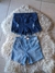 TALLE 48 - SHORT ELASTIZADO JEANS STRAS AZUL OSCURO - SHORT ELASTIZADO JEANS STRAS CELESTE