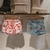 SHORT JEANS NENA CEREZA TALLE 8 - SHORT BENGALINA FLOREADO TALLE 8