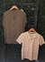 TALLE 16- CAMISA LINO VERDE CUELLO MAO - REMERA PIQUE BLANCA BARQUITOS AZULES