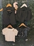 TALLE 14 - CONJUNTO NEGRO SASTRERO CHALECO Y SHORT.- BLUSA PAISANA NEGRA CON RAYAS PLATEADAS - REMERA BLANCA CON GOTA Y DESTELLOS DORADOS