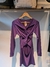 VESTIDO MORADO MAGAS LARGAS - TALLE UNICO