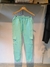 PANTALON CELESTE TIPO CARGO ALGODON FRIZADO CON PUÑO - TALLE 2