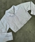 CAMISA BLANCA CROP STRAS - TALLE 1 Y 3