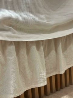 CUBRE SOMMIER PIQUITO NATURAL