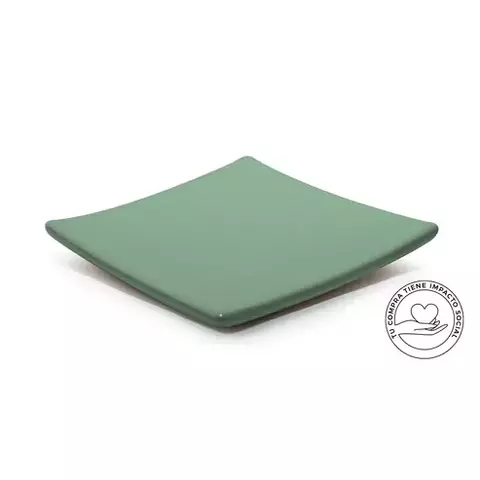 BASE CUADRADA VERDE NILO