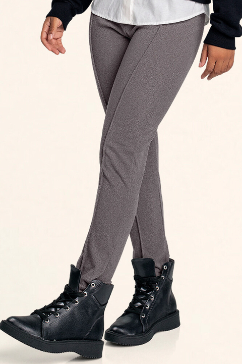 Calça Legging Montaria Juvenil em Tecido Melange Fakini