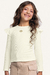 Blusa Menina Manga Longa Ribana Canelada Fakini