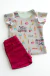 Conjunto com Blusa Estampada e Shorts em Sarja Ice Cream - Colorittá - comprar online