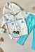 Conjunto Menina com Blusão em Moletom Peluciado Estrelas com Capuz e Legging Montaria Molecotton Mundi - comprar online