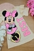 Vestido Estampado Frente e Verso Minnie e Margarida Fakini