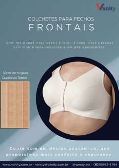 Vanity Colchetes para Fechos Frontais Largura 10cm - comprar online