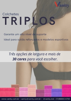 Vanity Colchetes Triplos Larguras 1 2 3 - comprar online