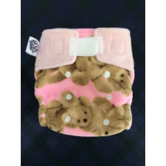 Fralda de pano ecológica moderna de soft tamanho recém nascido Dibaby’s + absorvente de 4 camadas de melton - Loja Cantinho da Dani