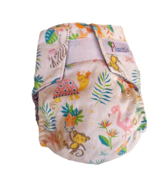Fralda de pano ecológica reutilizável tamanho recém nascido (até 6kg) Amor & Co - Loja Cantinho da Dani