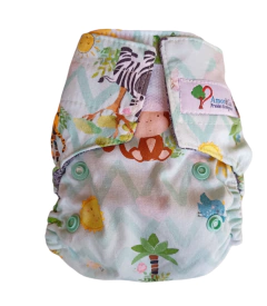 Fralda de pano ecológica reutilizável tamanho recém nascido (até 6kg) Amor & Co - loja online