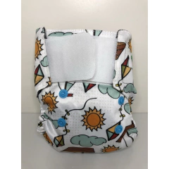 Imagem do Fralda de pano ecológica reutilizável tamanho recém nascido (até 6kg) Amor & Co