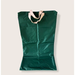 Sacola saco impermeável de lavanderia (tamanho 40x70cm) com fecho de zíper e alça dupla - comprar online