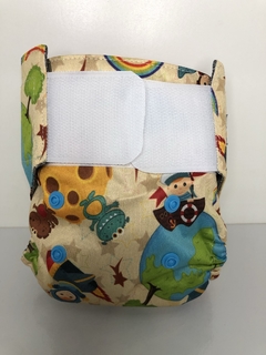 Fralda de pano ecológica reutilizável tamanho recém nascido (até 6kg) Amor & Co - loja online