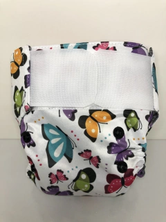 Fralda de pano ecológica reutilizável tamanho recém nascido (até 6kg) Amor & Co