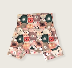 Short de soft para uso noturno com fitted ou contornos ou absorventes reforçados