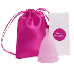 Kit coletor menstrual tamanho P + bolsinha de armazenamento