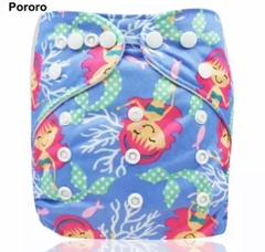 Fralda ecológica moderna Pororo com bolso de carvão de bambu - comprar online