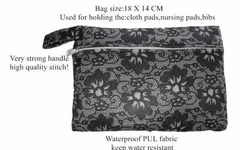 Sacola impermeável de pul estampado tamanho 14x18cm para pequenas peças (roupas de banho, biquinis, sungas, absorventes - loja online