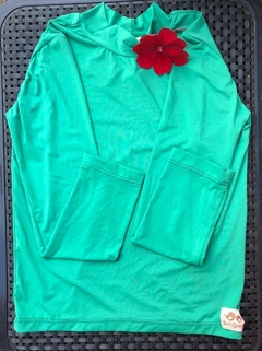 Blusa de lycra com proteção solar 50