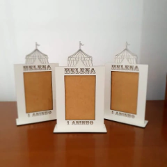 Porta-retrato - Tema Circo Personalizado em MDF Branco (cópia)