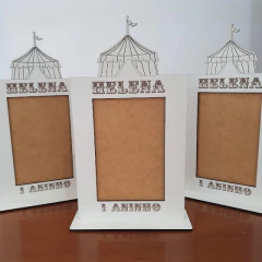 Porta-retrato - Tema Circo Personalizado em MDF Branco (cópia) na internet