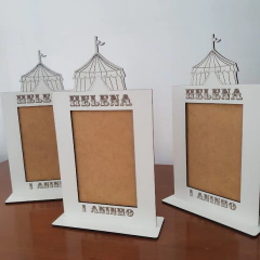 Porta-retrato - Tema Circo Personalizado em MDF Branco (cópia) - loja online