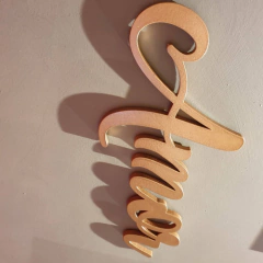Palavra Decorativa De Parede Amor - Mdf 6mm Pintada - 60cm - loja online