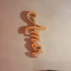 Palavra Decorativa De Parede Amor - Mdf 6mm Pintada - 60cm - Schwartz Artes em Madeira