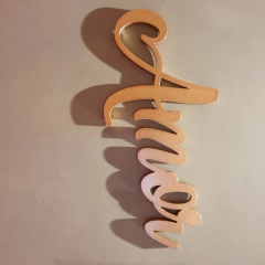 Palavra Decorativa De Parede Amor - Mdf 6mm Pintada - 60cm na internet
