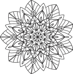 Kit Mandalas Decorativas Em Mdf 3mm - 40x40 Cm - Modelo 02 - comprar online