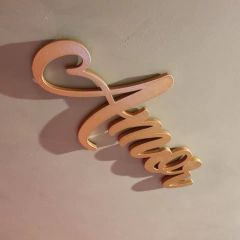 Palavra Decorativa De Parede Amor - Mdf 6mm Pintada - 60cm