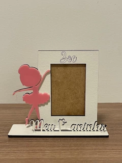 Mini Porta Retrato de MDF - Tema Bailarina - Foto 7,5x5cm - comprar online