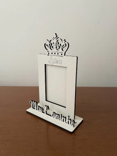 Mini Porta Retrato de MDF - Tema Coroa - comprar online