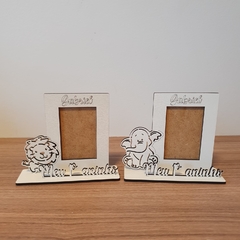 Mini Porta Retrato de MDF - Tema Safari