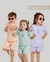 Kit 3 Conjunto Infantil de Malha 100% Algodão Brincar Menta, Lavanda e Salmão - Tamanho 1 ano