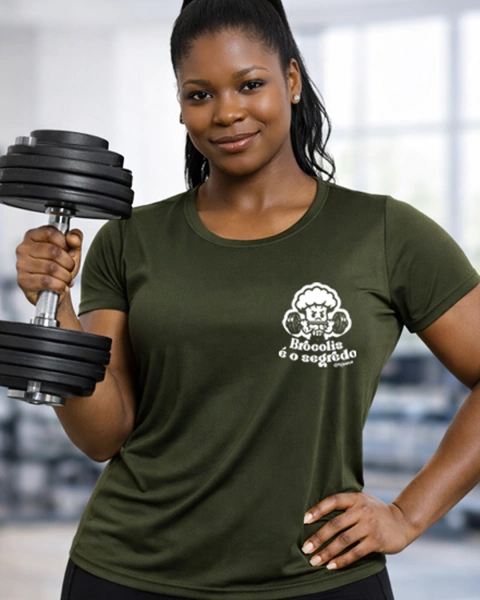 Camiseta Fit Brócolis é o Segredo