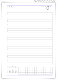 Agenda Personalizada Profissões - 2 dias por folha - Heliarte Personalizados