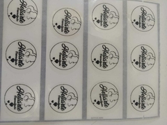 Imagem do Etiquetas Transparentes - diamentro 5 cm (100 unidades)