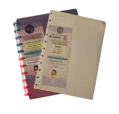 Bloco de Folhas, Refil, Miolo, Caderno Disco P 8 furos