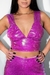 top cropped paetê furta cor